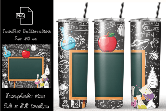 20 Oz Back to School Skinny Tumbler Wrap