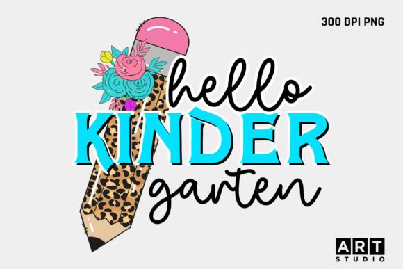 Back to School Kinder Garten Sublimation Graphics for Crafts