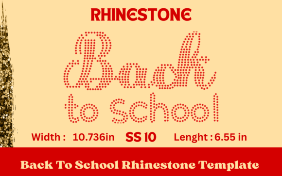Back to School Rhinestone Template – Graphics and Crafts