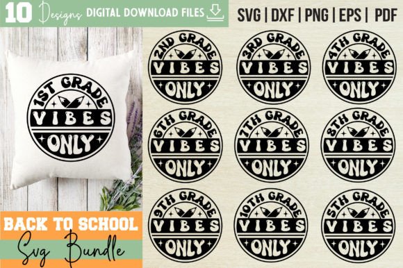 Back to School Svg Bundle Vol-10: Graphics for Crafts & Small Business Branding