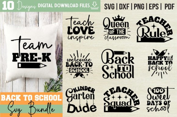 Back to School SVG Bundle Vol-2: Graphics for Local Crafts Brands