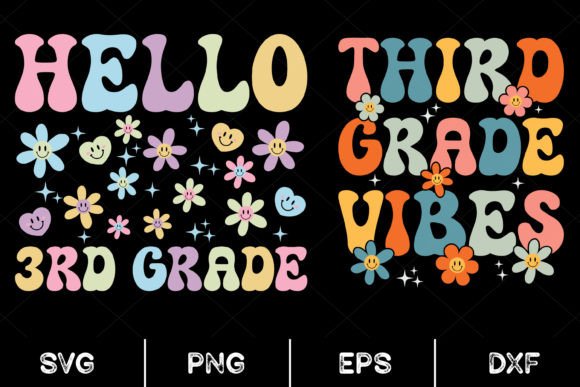 Back to School, Third Grade Vibes, Svg Graphics