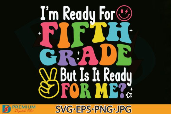 Fifth Grade SVG: Retro 5th Back to School Graphics