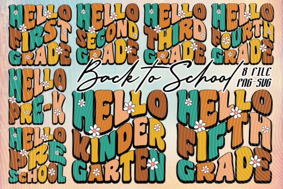 Hello School Back to School SVG T-shirt: Graphics for Crafts