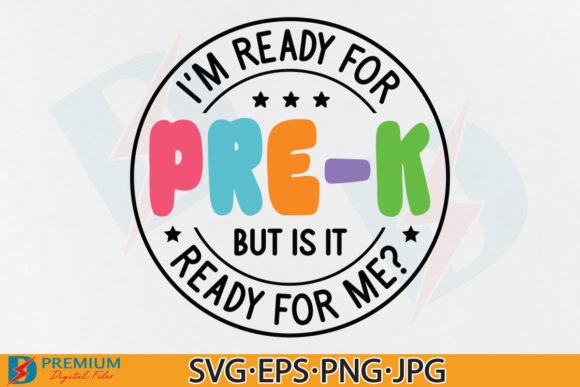 Pre K PNG & Back to School Kid SVG: Graphics for T-Shirt Designs