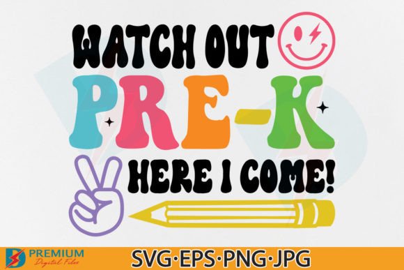 Pre K SVG & Back to School Kid PNG Graphics