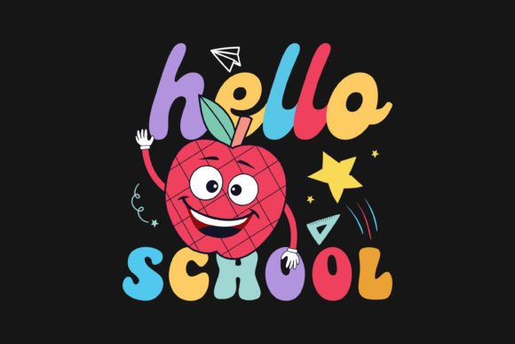 Retro Back to School SVG Sublimation Graphics