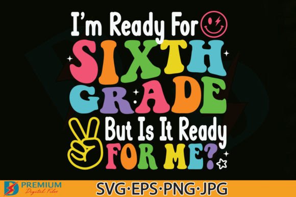 Sixth Grade SVG, Retro 6th Back to School