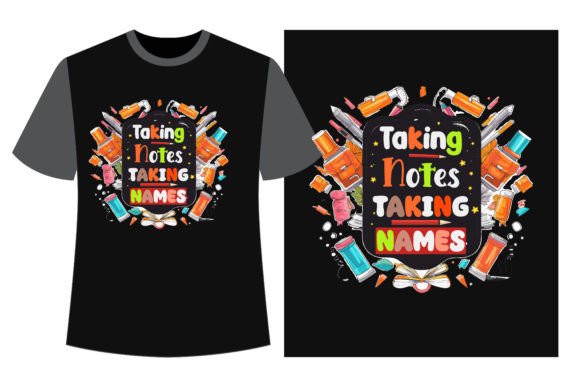 Taking Notes Taking Names Back to School Graphics