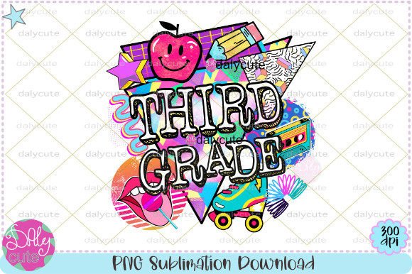 Third Grade Teacher Back to School PNG